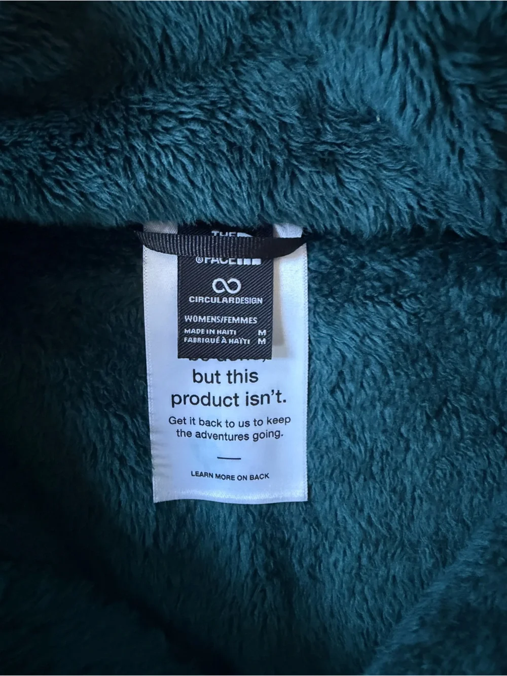 The North Face Osito Fleece Full-Zip Jacket in Teal Green Medium